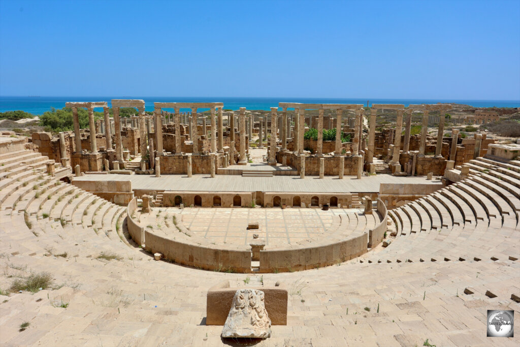The Roman theatre at Leptis Magna,