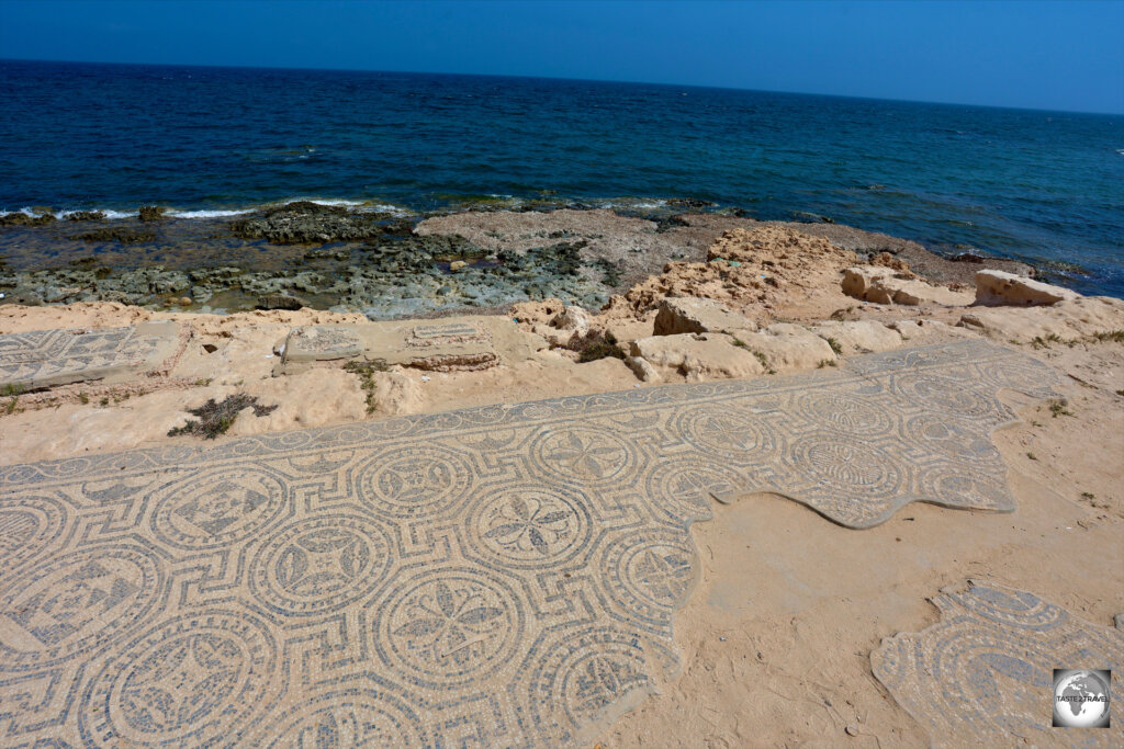 Coastal erosion has resulted in some of the mosaics being lost to the sea.