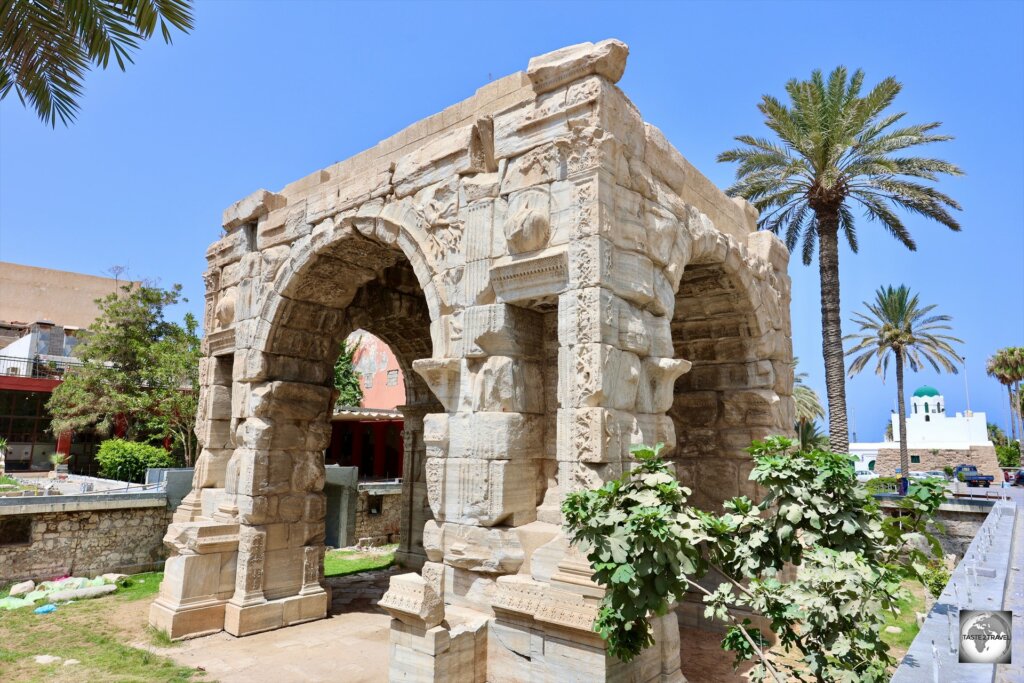Erected in 165 CE, in the centre of Tripoli old town, the Arch of Marcus Aurelius is a Roman triumphal arch.