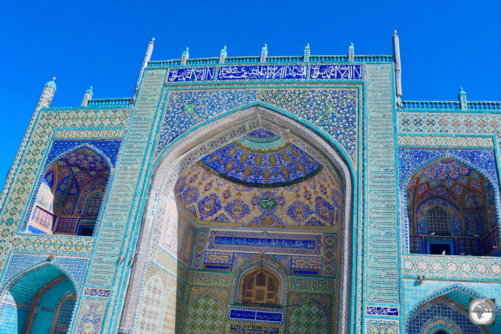 The stunning Blue Mosque is a highlight of Mazar-i-Sharif.