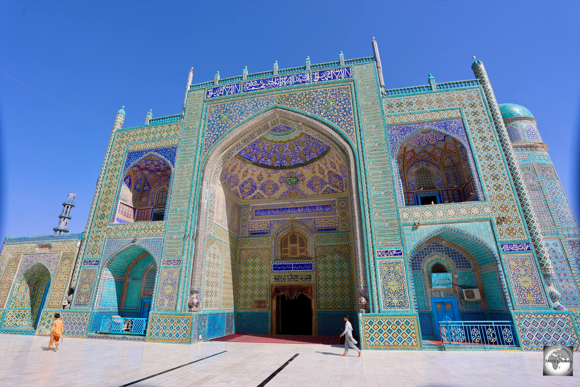 The present-day Blue Mosque dates from the 15th century (CE).