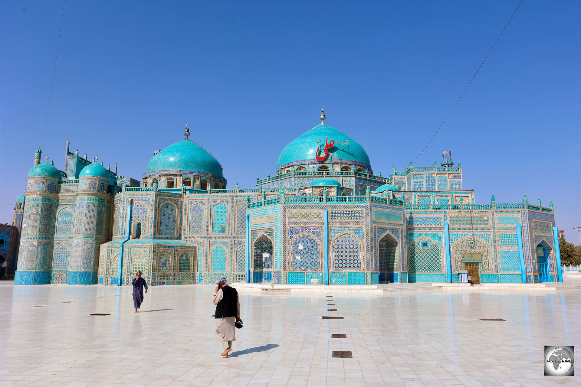 The blue Mosque was constructed in a way to make it appear to be floating.