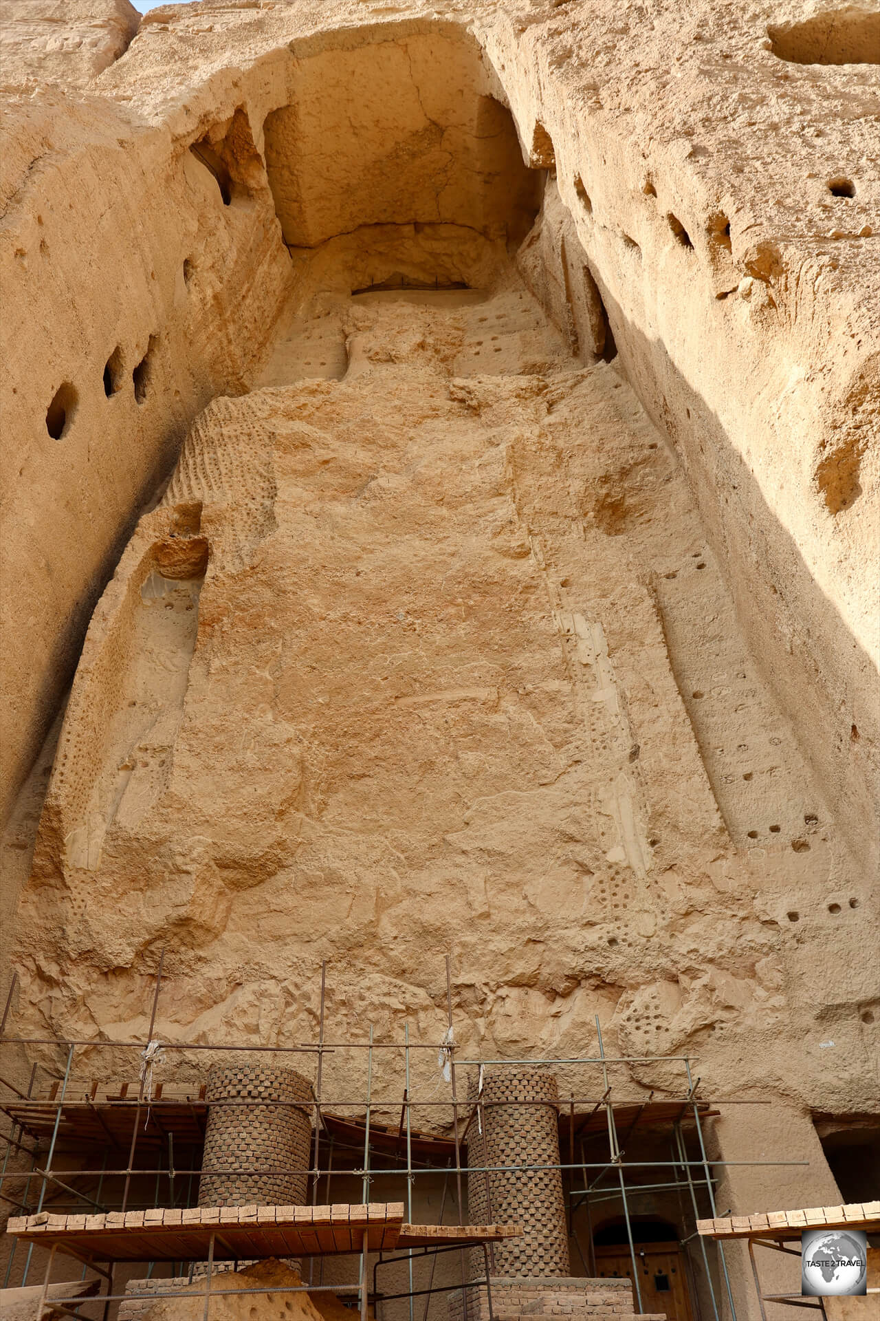 The empty niche, which was once occupied by the Eastern Buddha at Bamyan.