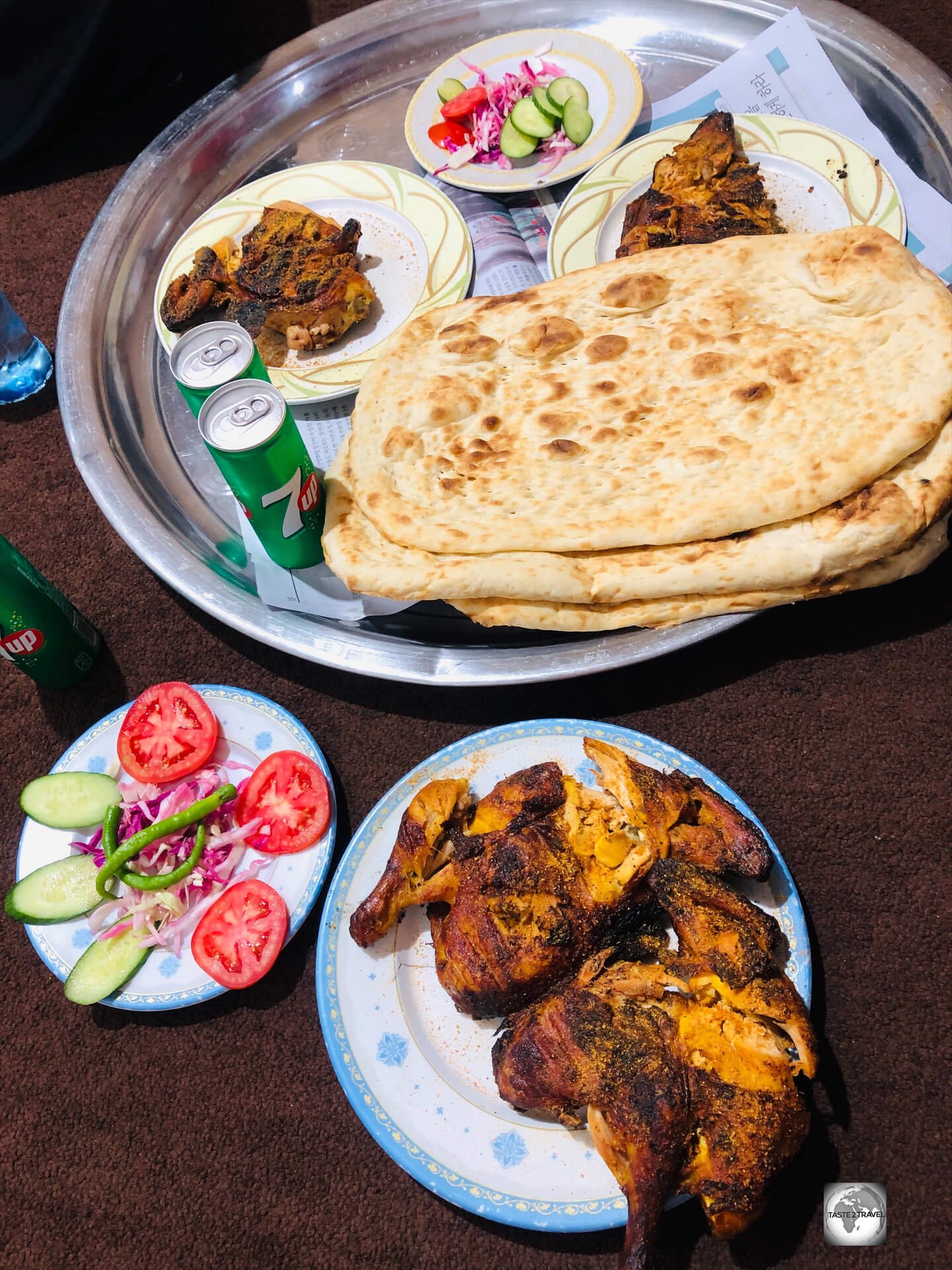 The Shamama Restaurant in Bamyan served the most succulent chicken for dinner. The Shamama Restaurant in Bamyan served the most succulent chicken for dinner.