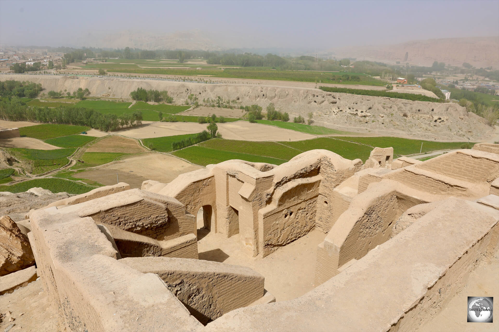A view of Bamyan from the City of Screams.