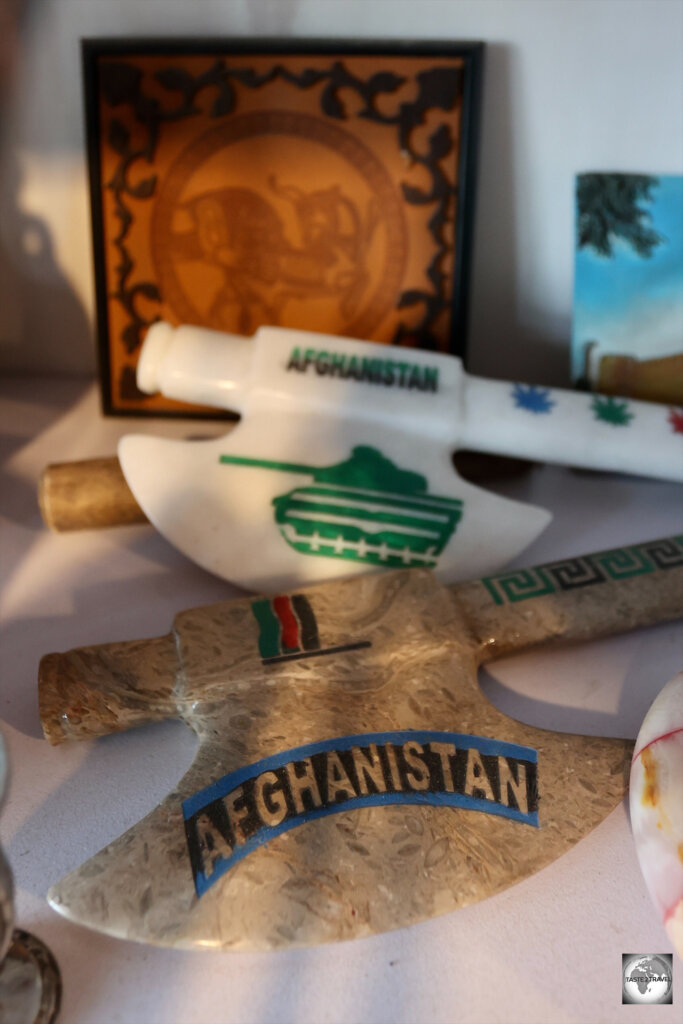 Souvenirs of Afghanistan at Herat bazaar.