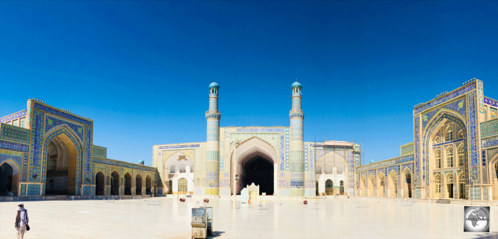 A view of the Great Mosque of Herat.