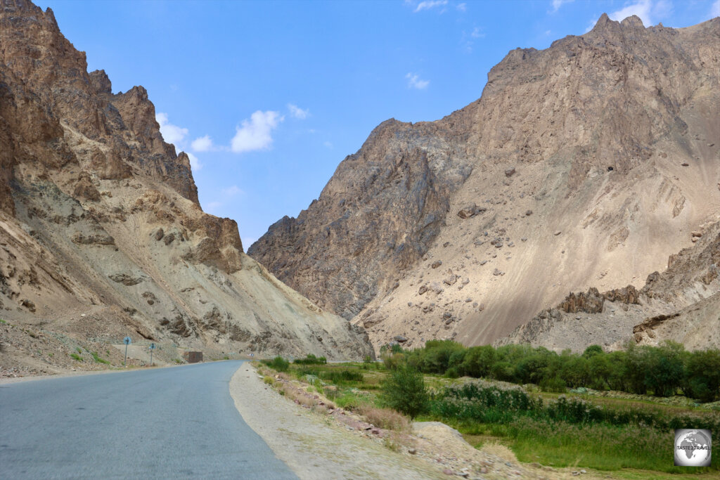 The main highway from Kabul to Bamyan winds its way through the central highlands of Afghanistan.