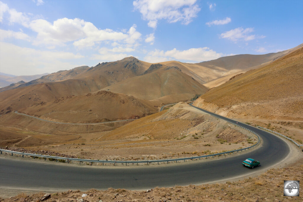 Road trips in mountainous Afghanistan offer incredible views.