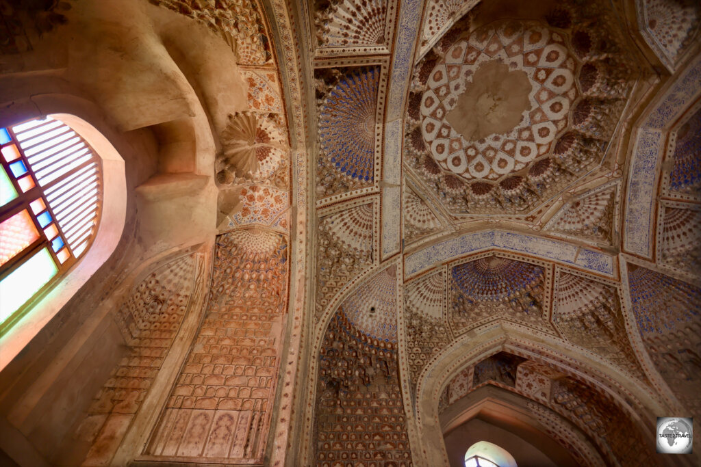 A view of the ceiling of the Gawhar Shad Mausoleum in Herat.