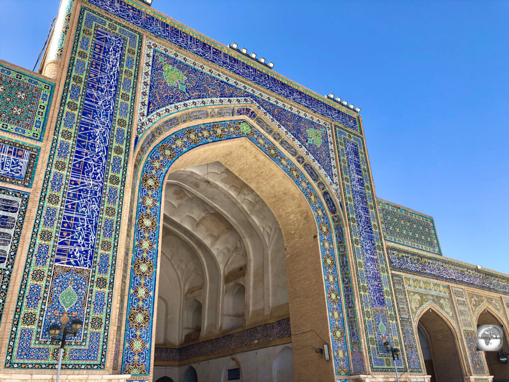 A view of one of the Iwans at the Great Mosque of Herat.