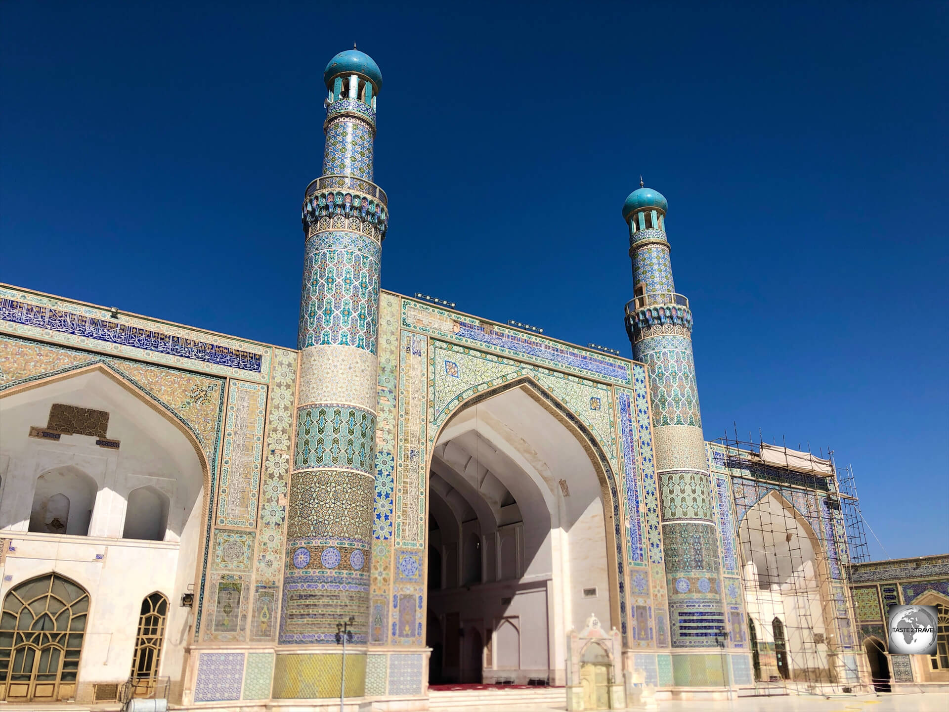 A view of the Great Mosque of Herat.