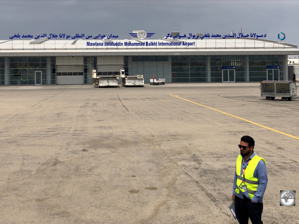 Mazar-e-Sharif International Airport, officially called Mawlana Jalaluddin Mohammad Balkhi International Airport.