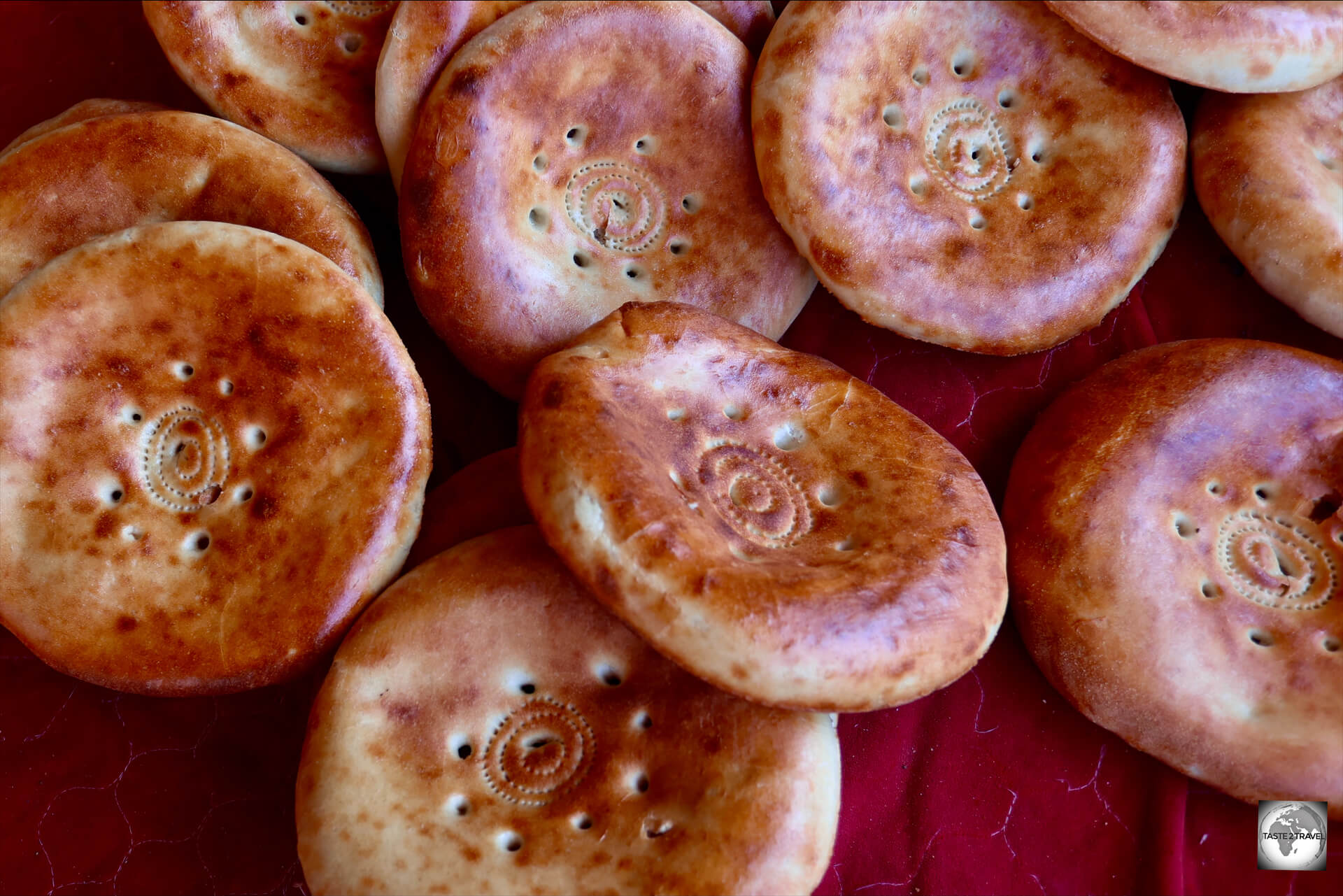 Freshly baked Naan Mazari.