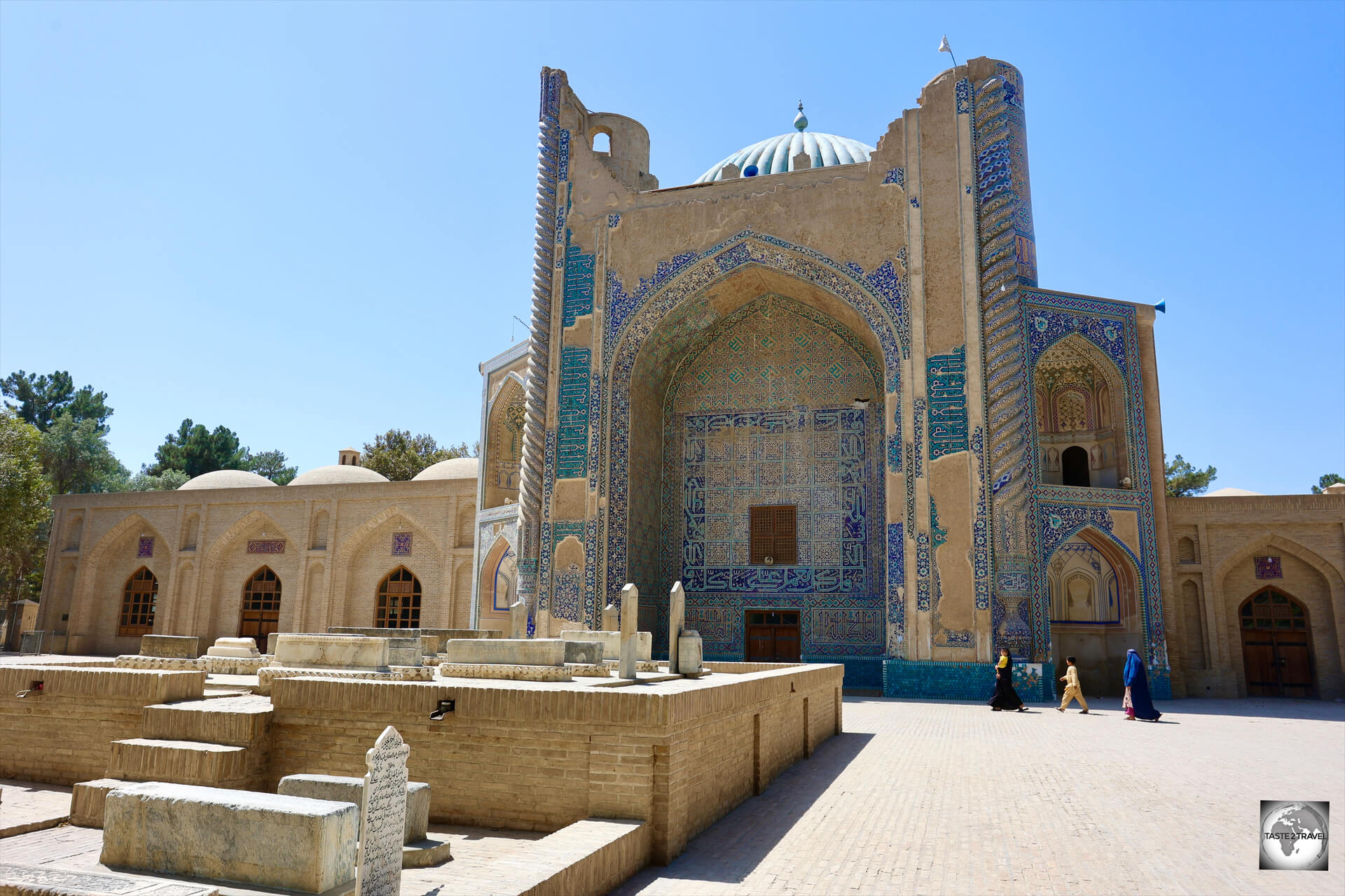 The Green Mosque in Balkh, where Abu Nasr Parsa is buried.