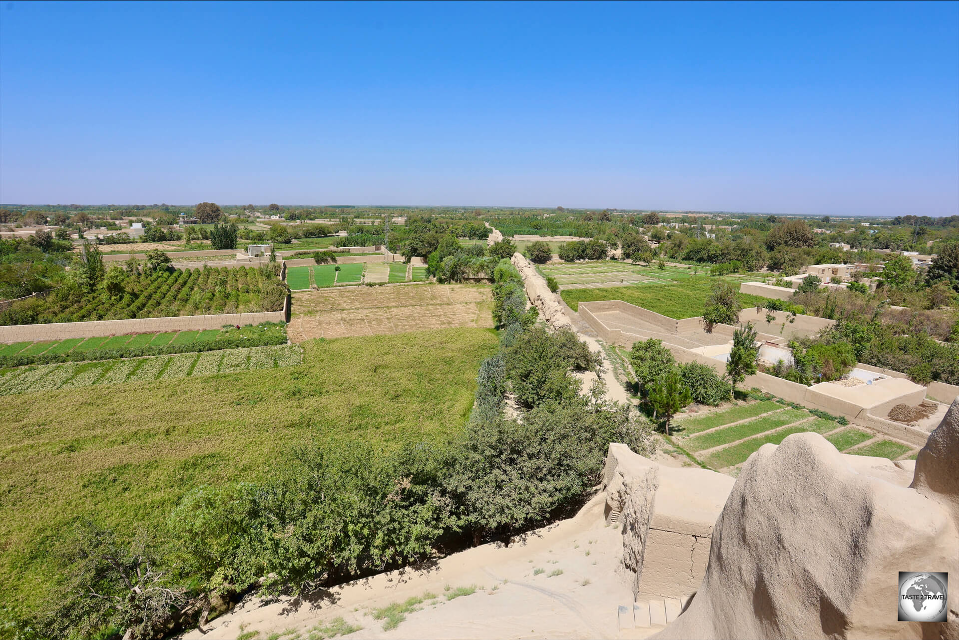 A view of the countryside around Balkh, from atop the ancient city walls.