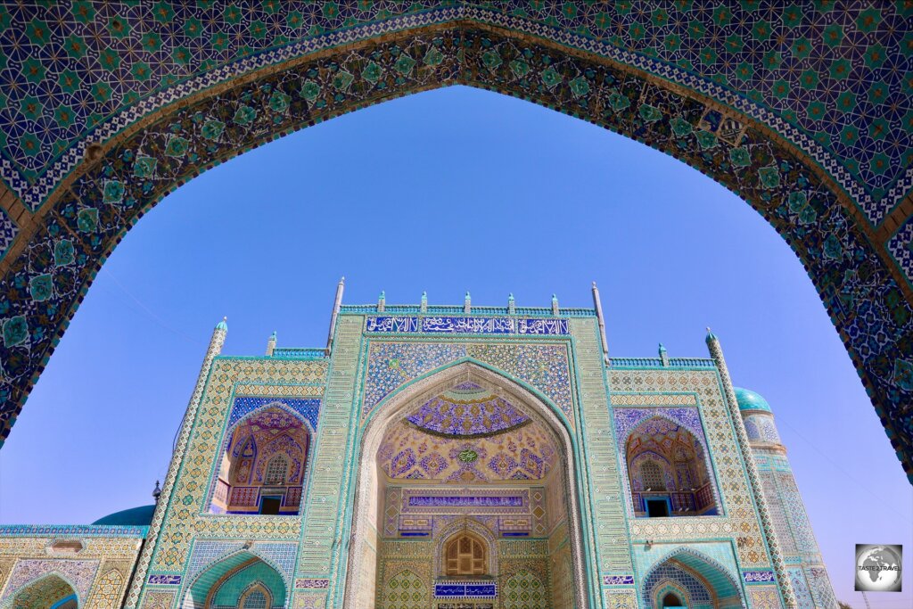 A view of the Blue Mosque in Mazar-i-Sharif.