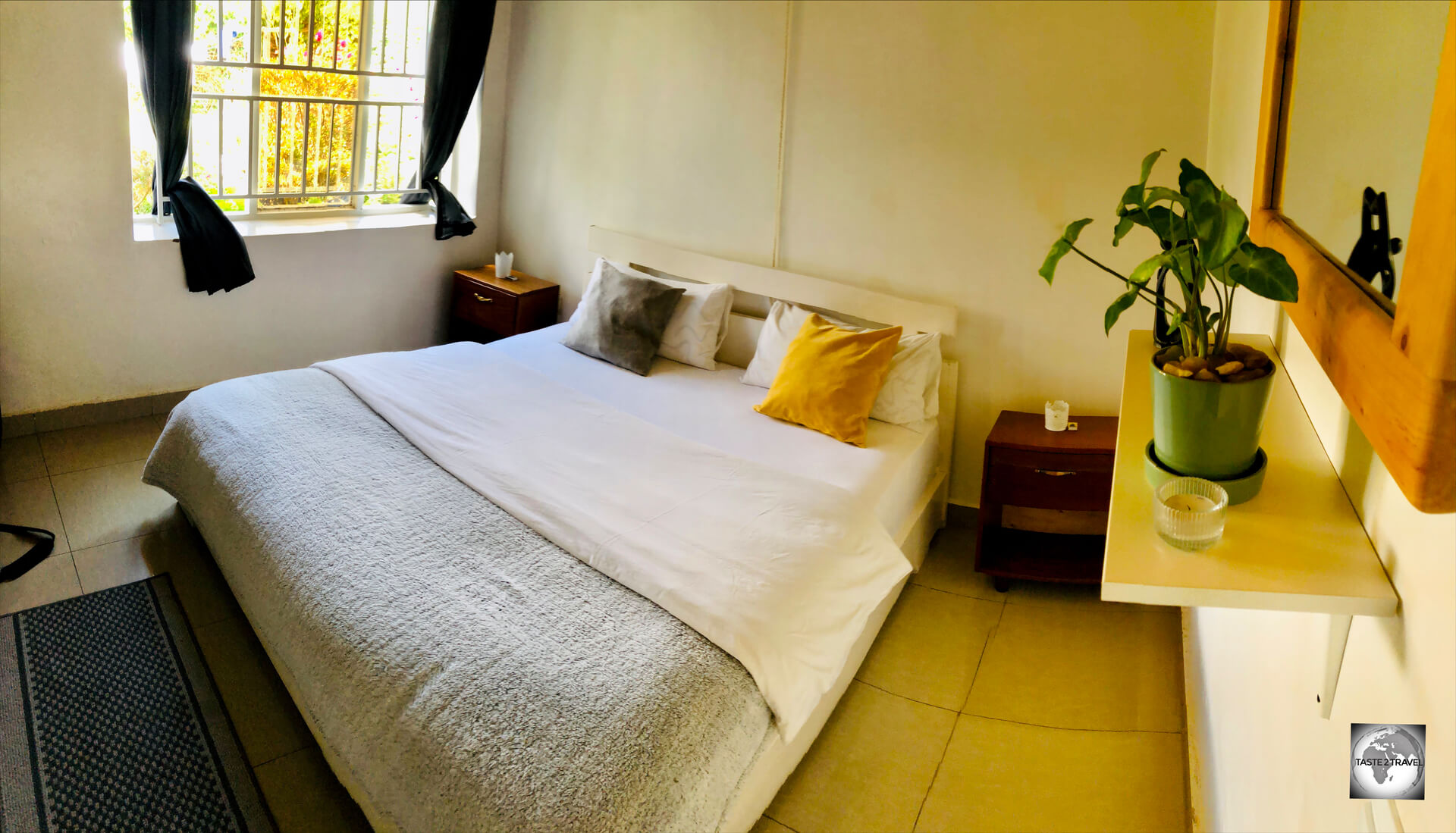 My room at the Indani Residence in Ruhengeri.