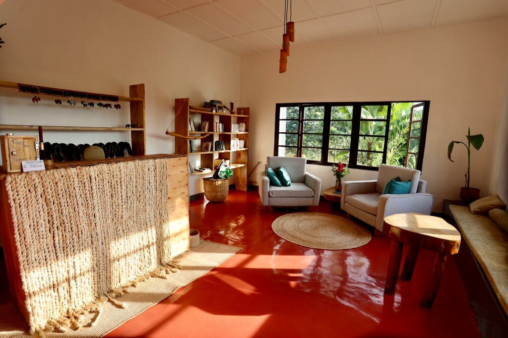 All the decorations and furniture at Rutete Eco Resort were handmade by local villagers.