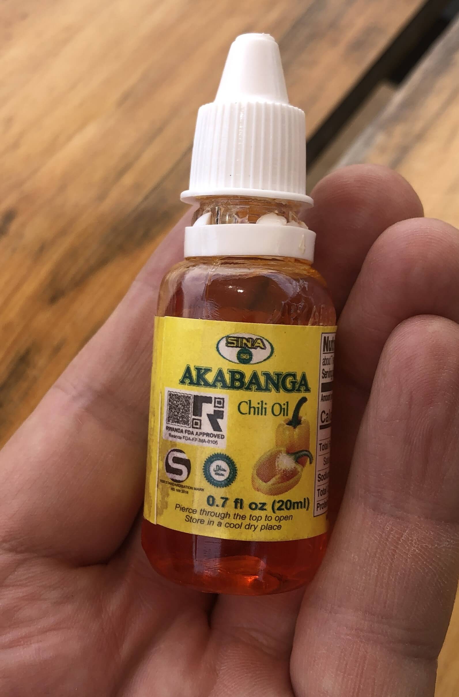 <i>Akabanga</i> is a popular chili oil condiment in Rwanda.